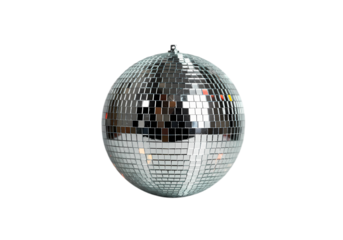 Silver Disco Ball Ornament
