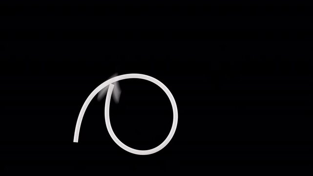 3D Stylized Curly Arrow Animation | Alpha Loop