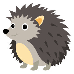 Modern Hedgehog Vector on White