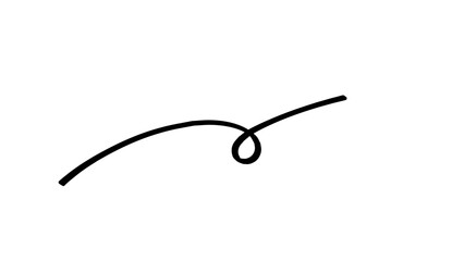 流れるような曲線とループの抽象線画