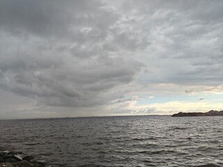Obraz premium storm over the sea