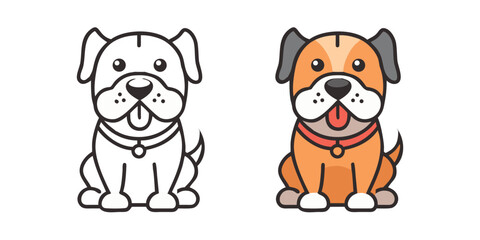 Vector Dog icon collection - vector silhouette
