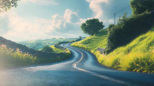 travel motion, moving forward road motion, adventure motion , nature beauty , road motion mountain road in the mountains