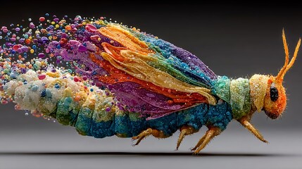 Visualizing Transformation A Caterpillars Metamorphosis Represents the Concept of Change Growth and Evolution