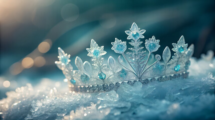 Elegant Crystal Crown Adorned With
