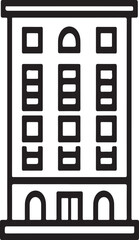 Obraz premium Building icon vector illustration