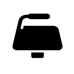 Black and white icon of a calendar with rounded corners and a play button overlaying the lower right corner