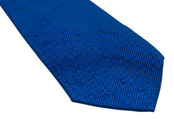 Close-up of a Royal Blue Necktie