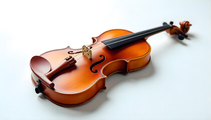 Fototapeta premium violin musical instrument isolated on white background
