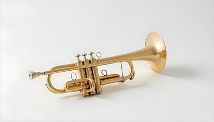 Obraz premium trumpet isolated on white background