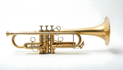 Fototapeta premium trumpet isolated on white background