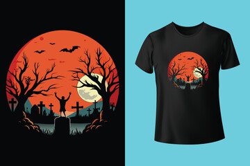 Halloween day t-shirt design