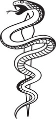 Obraz premium Serpent vector illustration