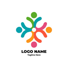 Global Human Network Symbol for Corporate Social Responsibility and Inclusive Leadership