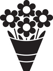Flower bouquet icon
