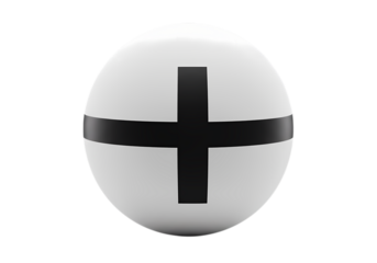 Sphere with Bold Plus Symbol