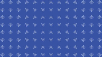 Seamless pattern with abstract blue stars and waves, minimalist curved lines, and repeating interlaced grid ideal for premium festive packaging
