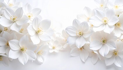 Obraz premium Serene White Blossoms: A Bouquet of Purity and Grace