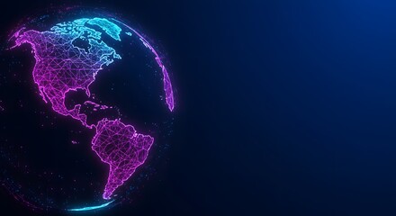 World map point, line, composition, representing the global, Global network connection, international meaning