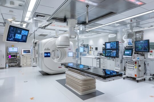 Modern medical imaging room with advanced equipment