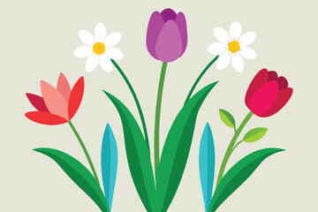 april showers rain themed illustration withc boots  