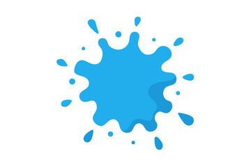 Fototapeta premium blue ink splash