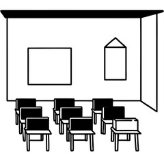 Fototapeta premium black and white furniture