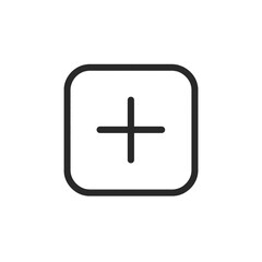 Obraz premium User interface add button icon transparent background