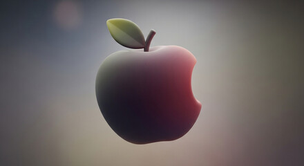 apple on black