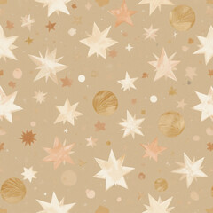 별 벽지-샌드베이지 톤