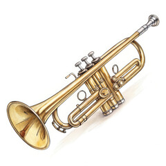 Obraz premium Saxophone isolated on white background