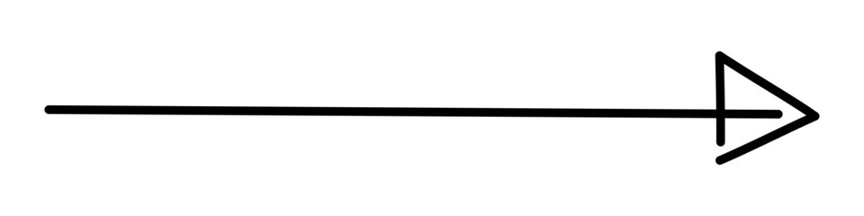 変化の手書き矢印