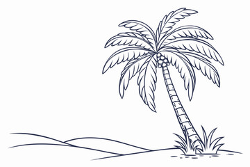 Obraz premium palm tree silhouette