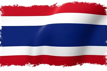 Thai national flag. Thong Trairong. Nation, religion, and monarchy of Thailand. Travel, cultural, educational, or national celebration themes