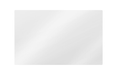 Clear Glossy Acrylic Sheet with Realistic Glare and Reflections on Transparent Surface PNG