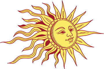 sun vector illustration