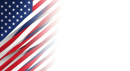 Fototapeta premium USA colors, stars and stripes abstract grunge design. Independence Day modern vector background. Corporate concept american flag