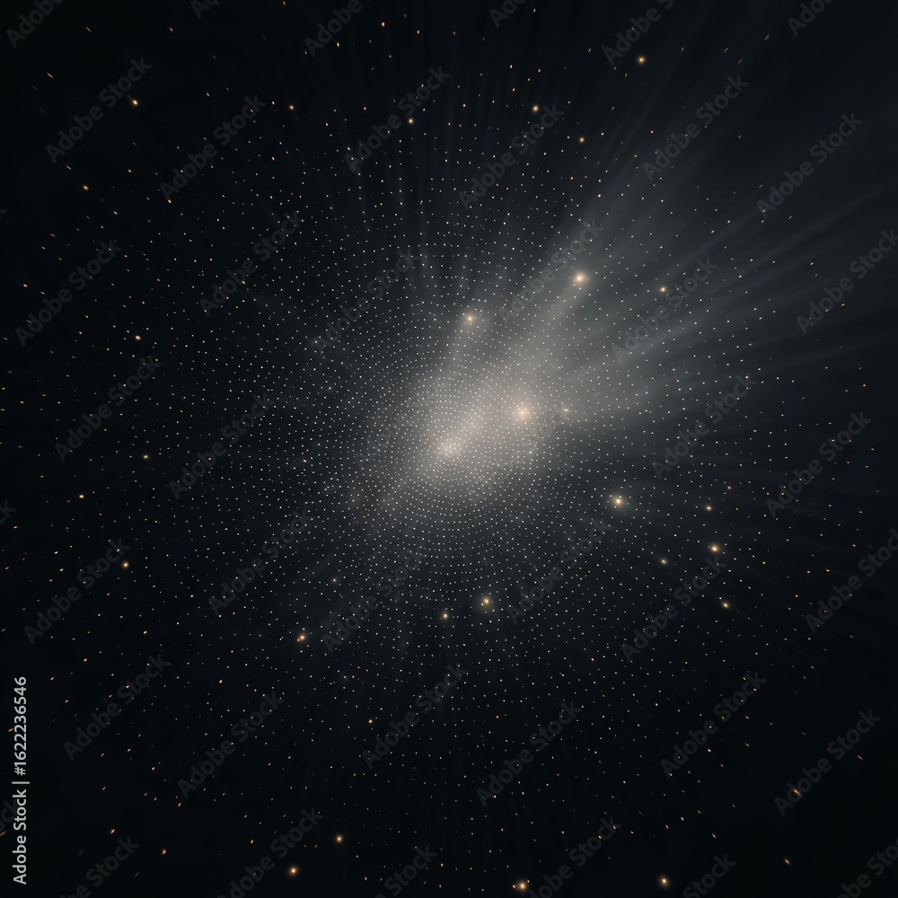 Wall mural abstract space explosion