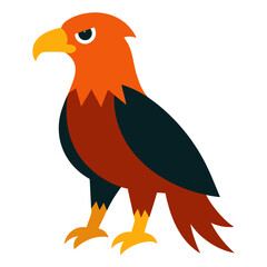 Modern Eagle Vector Style on White