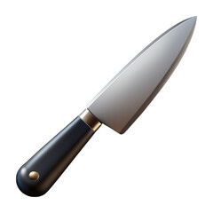 Obraz premium Illustration of a chef knife isolated on transparent background