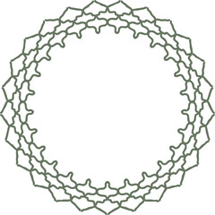 Decorative festive frame border element