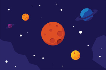 moon and stars