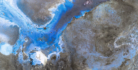 Naklejka premium A Seamless Pattern of Artistic Liquid and Ocean Hues