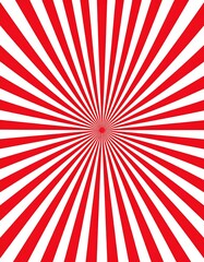Fototapeta premium Red and white radiating lines (1)