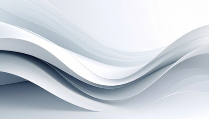 Dynamic abstract waves digital art smooth surface contemporary design aesthetic perspective modern conceptualization