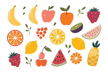 Vibrant Fruits: A colorful assortment of fresh fruits, arranged artfully and full of flavor, celebrates the natural sweetness of healthy eating.