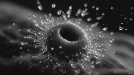 Stunning Close-Up of a Pedicel Centered in Chaotic Artistic Composition – High-Resolution Stock Image for Creative Projects