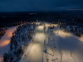Wintertime in Vuokatti, Sotkamo, Finland