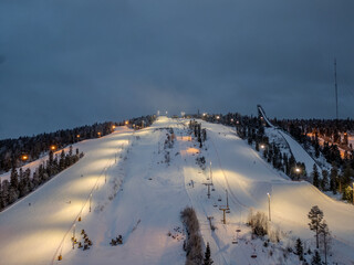 Wintertime in Vuokatti, Sotkamo, Finland