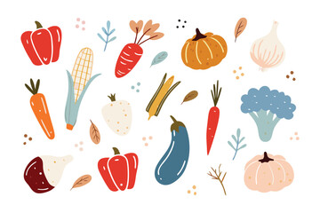 Fresh Harvest: A vibrant assortment of freshly picked vegetables artfully arranged, highlighting the bounty of the earth's seasonal offerings, perfect for culinary exploration.